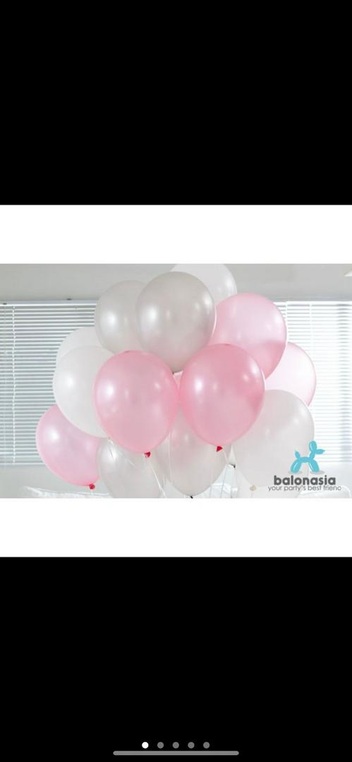 Detail Balon Pink Putih Nomer 39