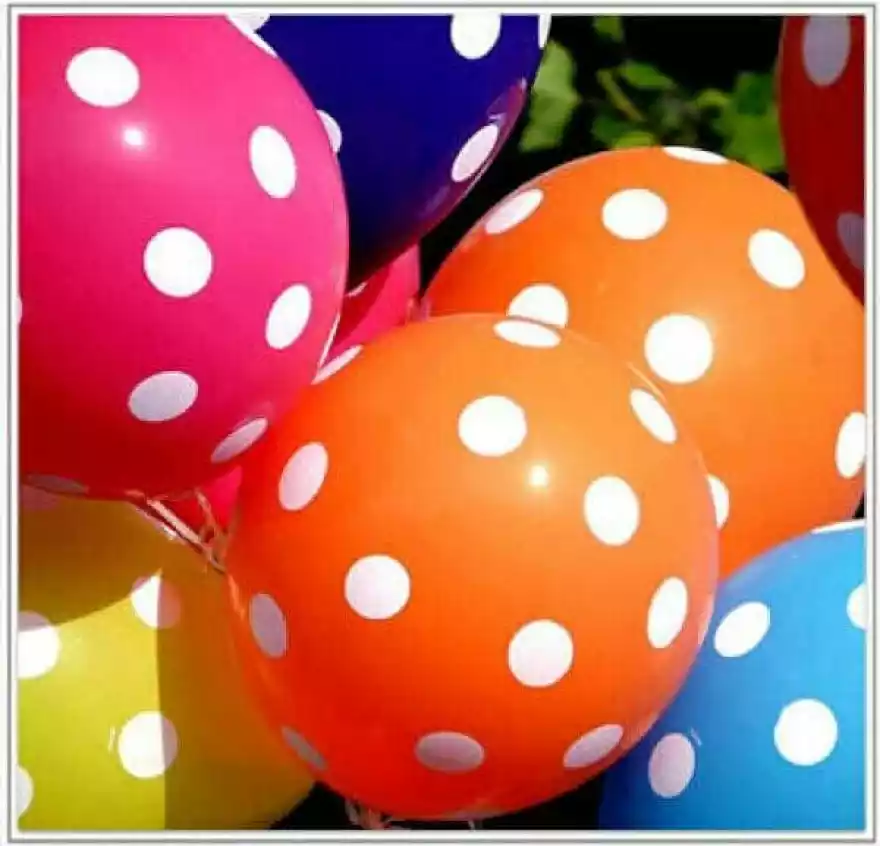 Detail Balon Polkadot Nomer 44
