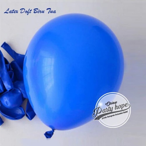 Detail Balon Warna Biru Nomer 20