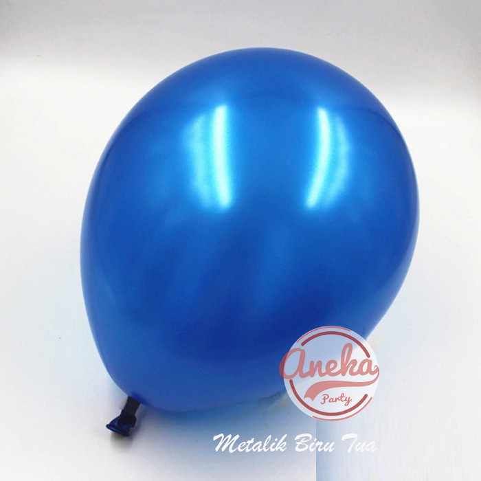 Detail Balon Warna Biru Nomer 8