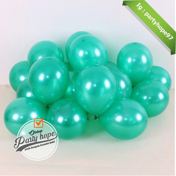 Detail Balon Warna Hijau Nomer 45