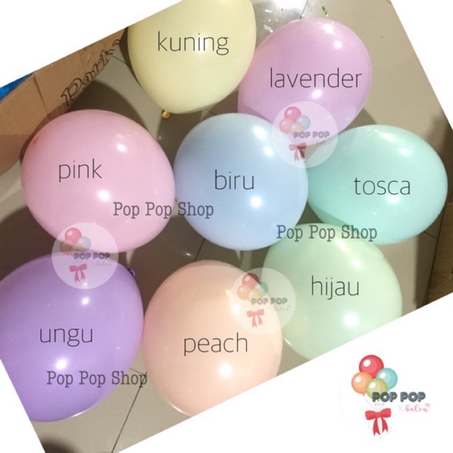 Detail Balon Warna Pastel Nomer 7