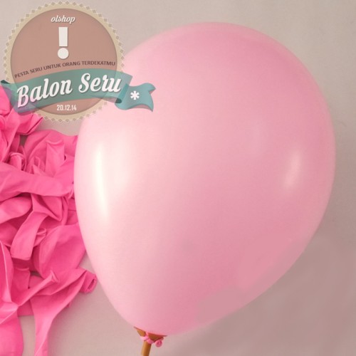 Detail Balon Warna Pink Nomer 15