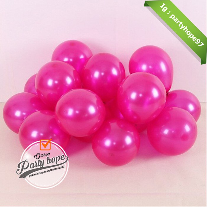 Detail Balon Warna Pink Nomer 18