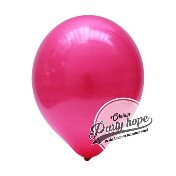 Detail Balon Warna Pink Nomer 20