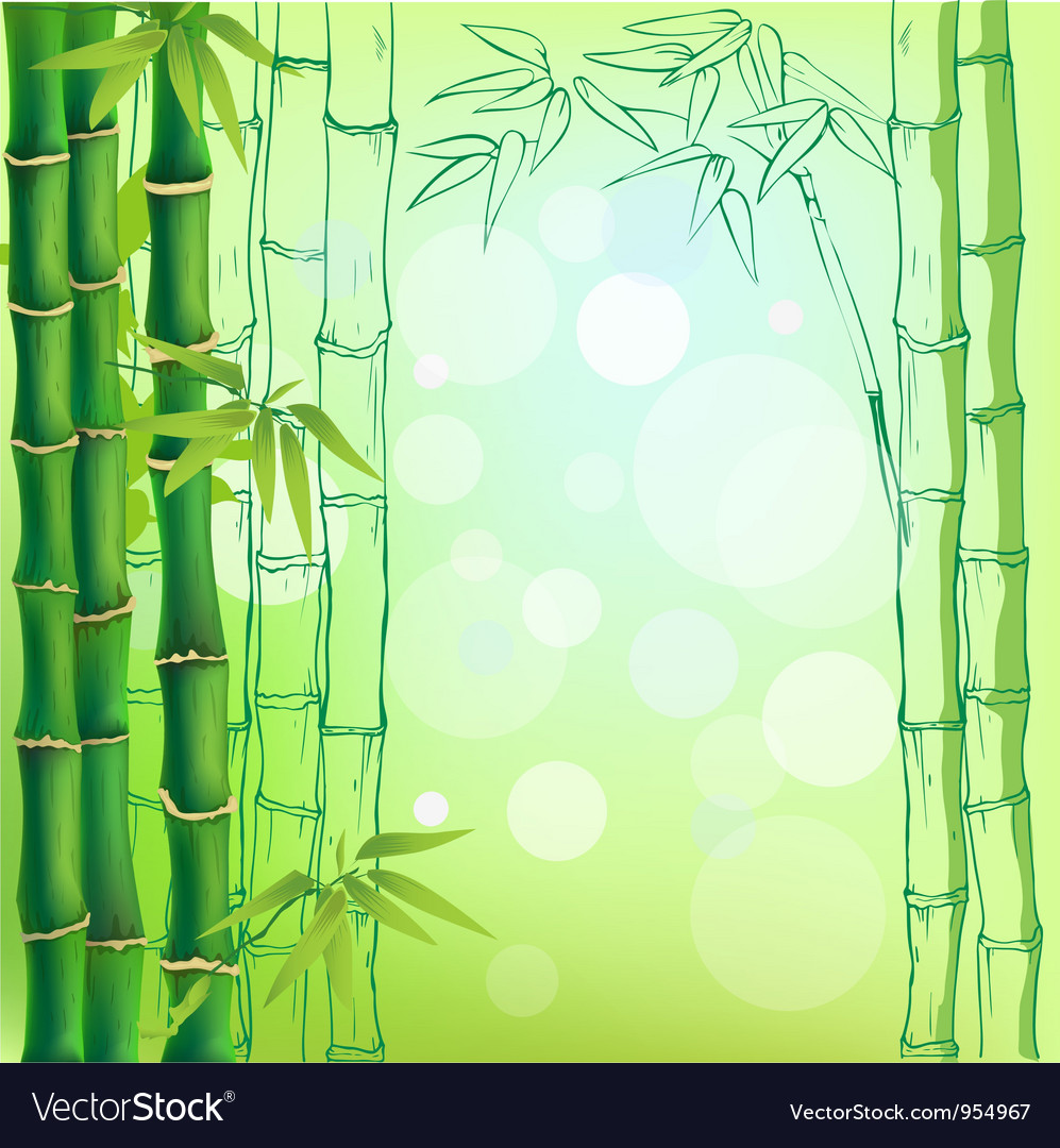 Detail Bamboo Background Vector Nomer 3