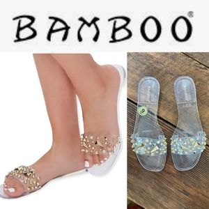 Detail Bamboo Clear Jelly Sandals Nomer 20
