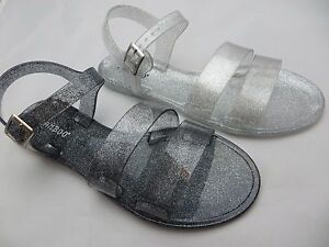 Detail Bamboo Clear Jelly Sandals Nomer 27