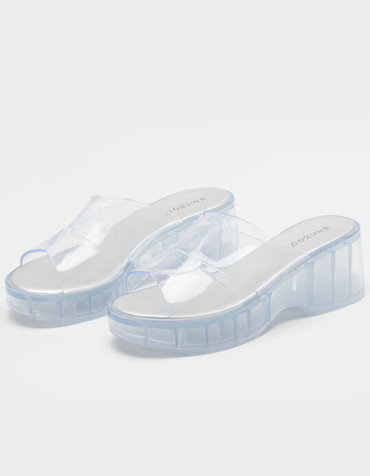 Detail Bamboo Clear Jelly Sandals Nomer 7