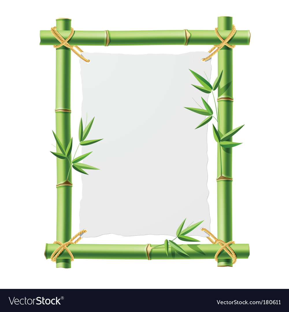 Detail Bamboo Frame Vector Nomer 13
