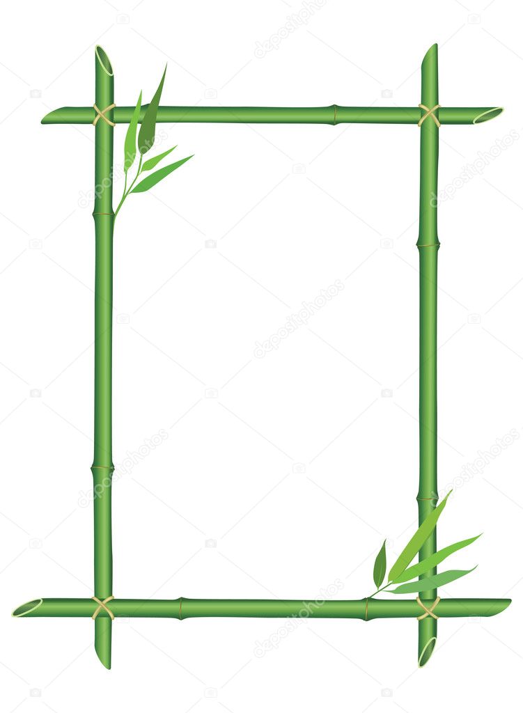 Detail Bamboo Frame Vector Nomer 17