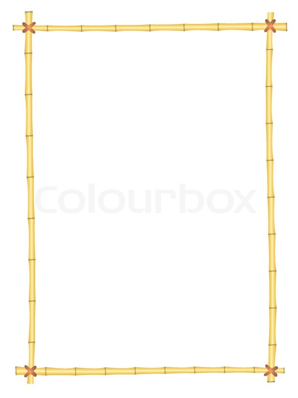 Detail Bamboo Frame Vector Nomer 23