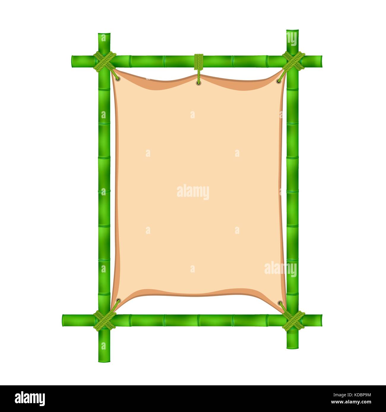 Detail Bamboo Frame Vector Nomer 42