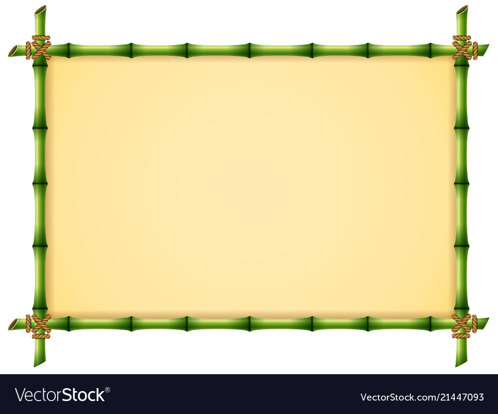 Detail Bamboo Frame Vector Nomer 8