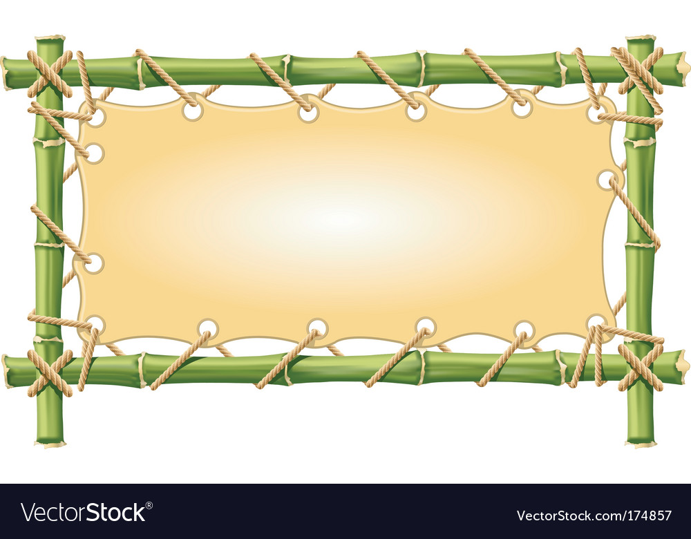 Detail Bamboo Frame Vector Nomer 9