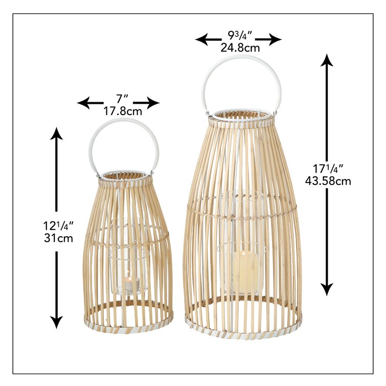 Detail Bamboo Hurricane Lantern Nomer 34