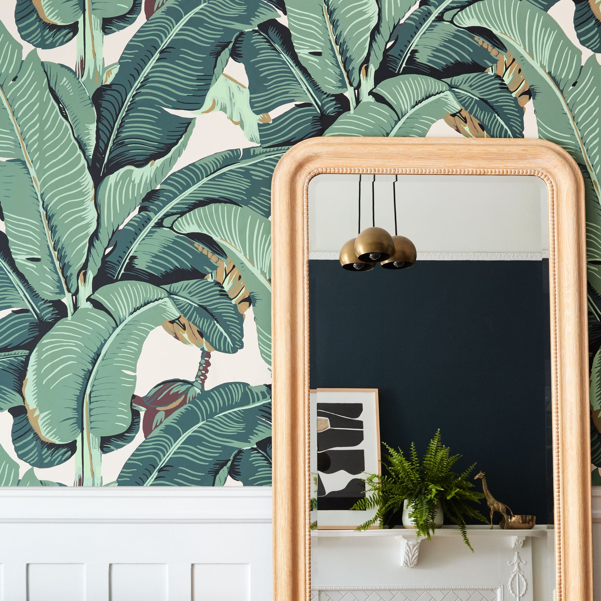 Detail Banana Leaf Wallpaper Bathroom Nomer 44