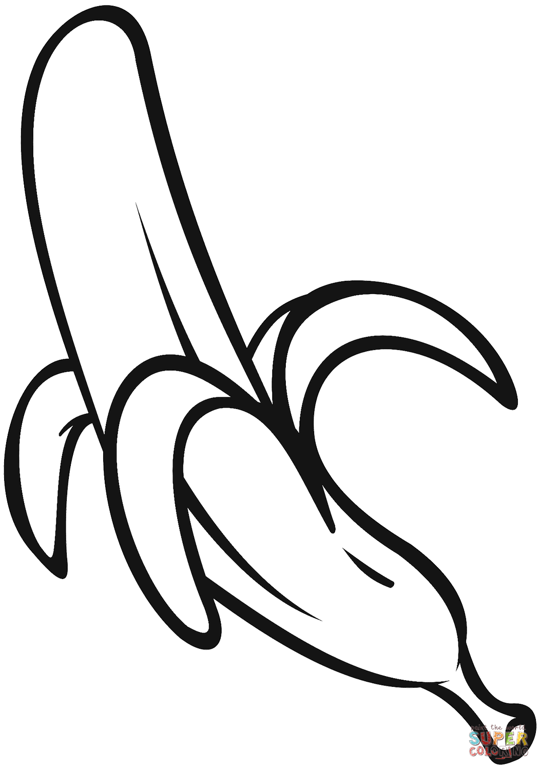 Detail Banane Ausmalbild Nomer 4