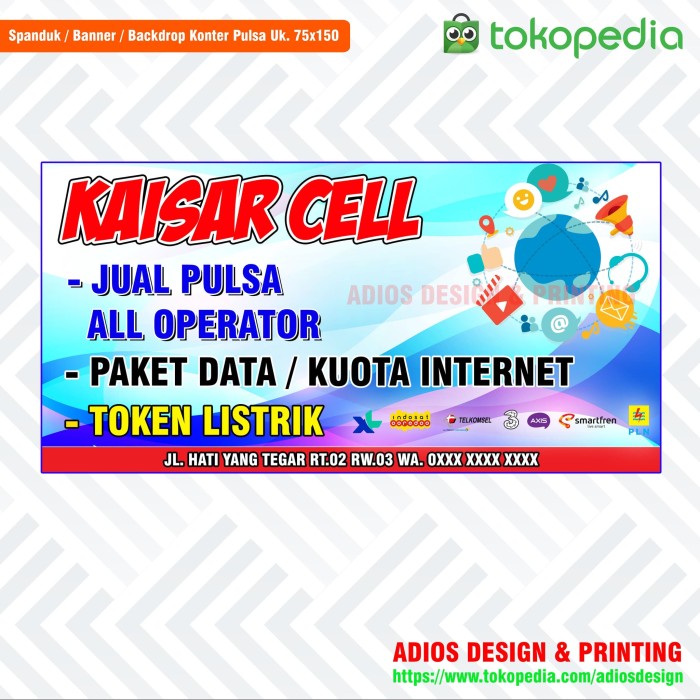 Detail Baner Jual Pulsa Nomer 7