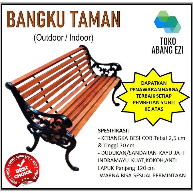 Detail Bangku Besi Taman Nomer 42