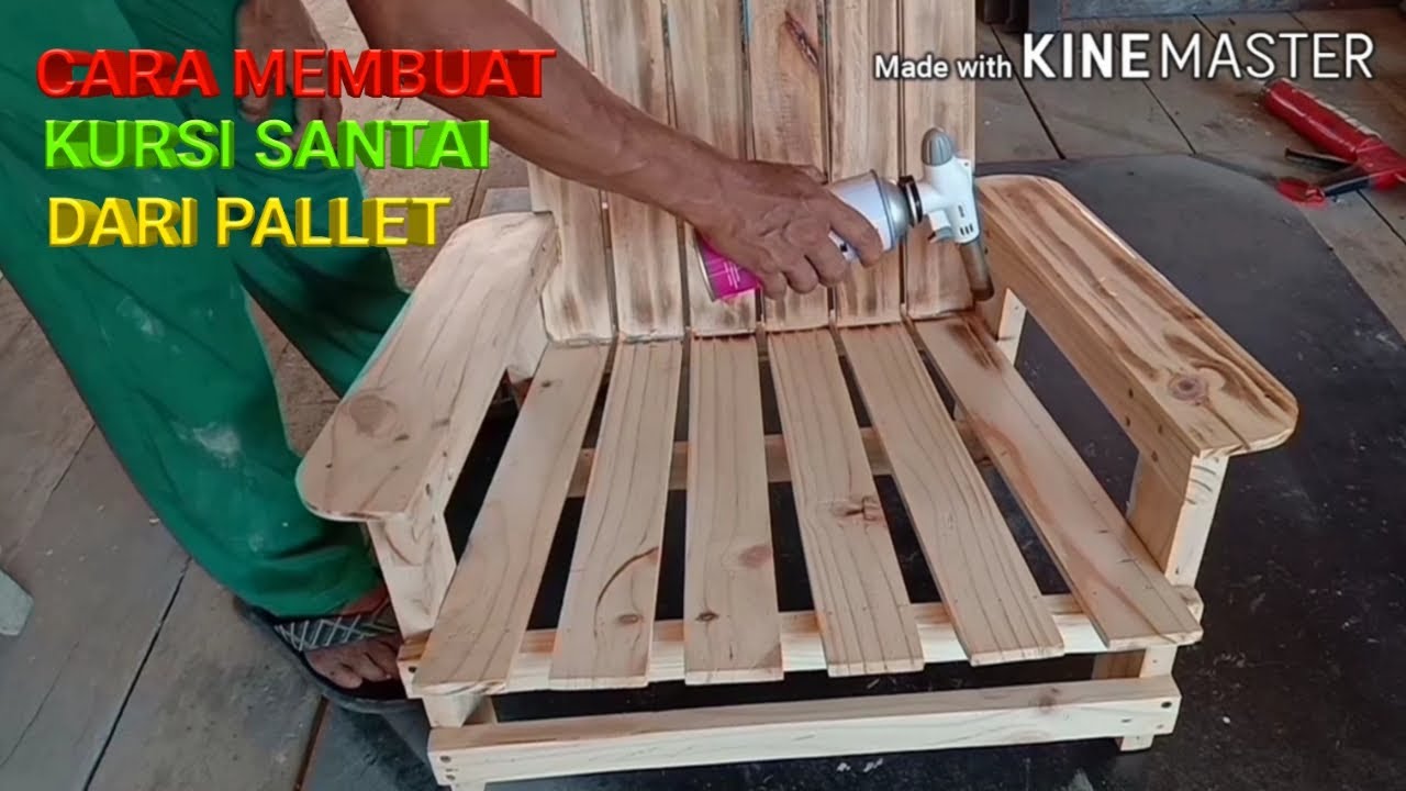 Detail Bangku Kayu Pallet Nomer 14