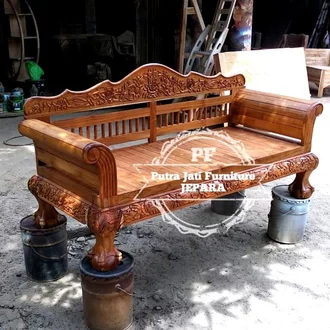 Detail Bangku Kayu Panjang Unik Nomer 4