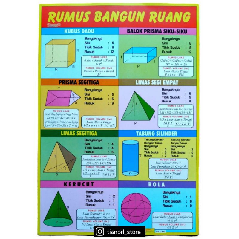 Detail Bangun Ruang Gambar Dan Rumus Nomer 20