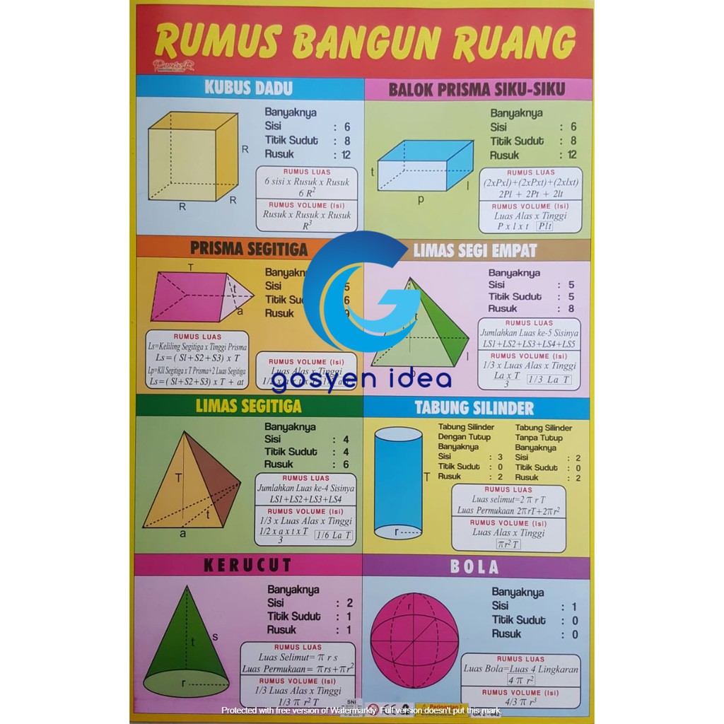 Detail Bangun Ruang Gambar Dan Rumus Nomer 36