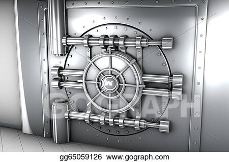 Detail Bank Vault Clipart Nomer 49