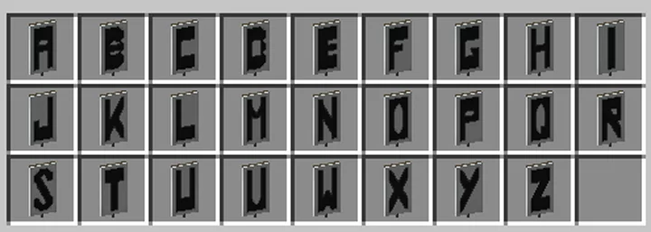 Detail Banner Alphabet Minecraft Nomer 21