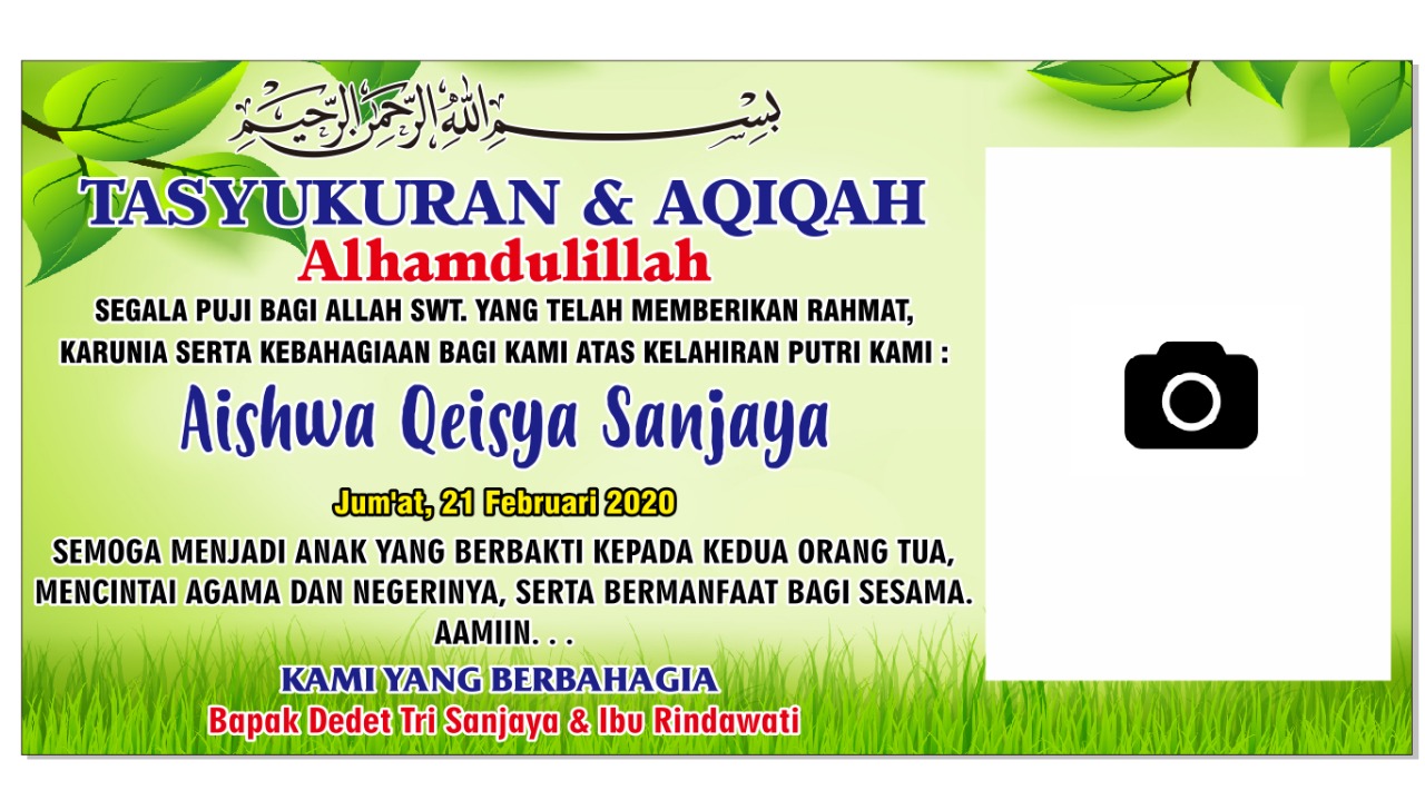 Detail Banner Aqiqah Cdr Nomer 5