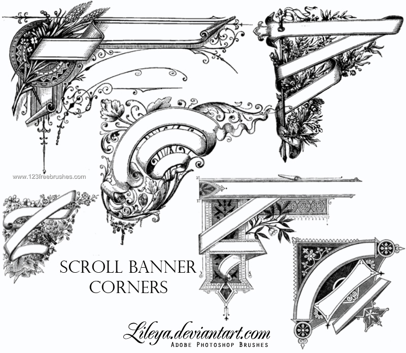 Detail Banner Brushes For Photoshop Nomer 30