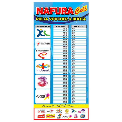 Detail Banner Daftar Harga Kuota Nomer 2