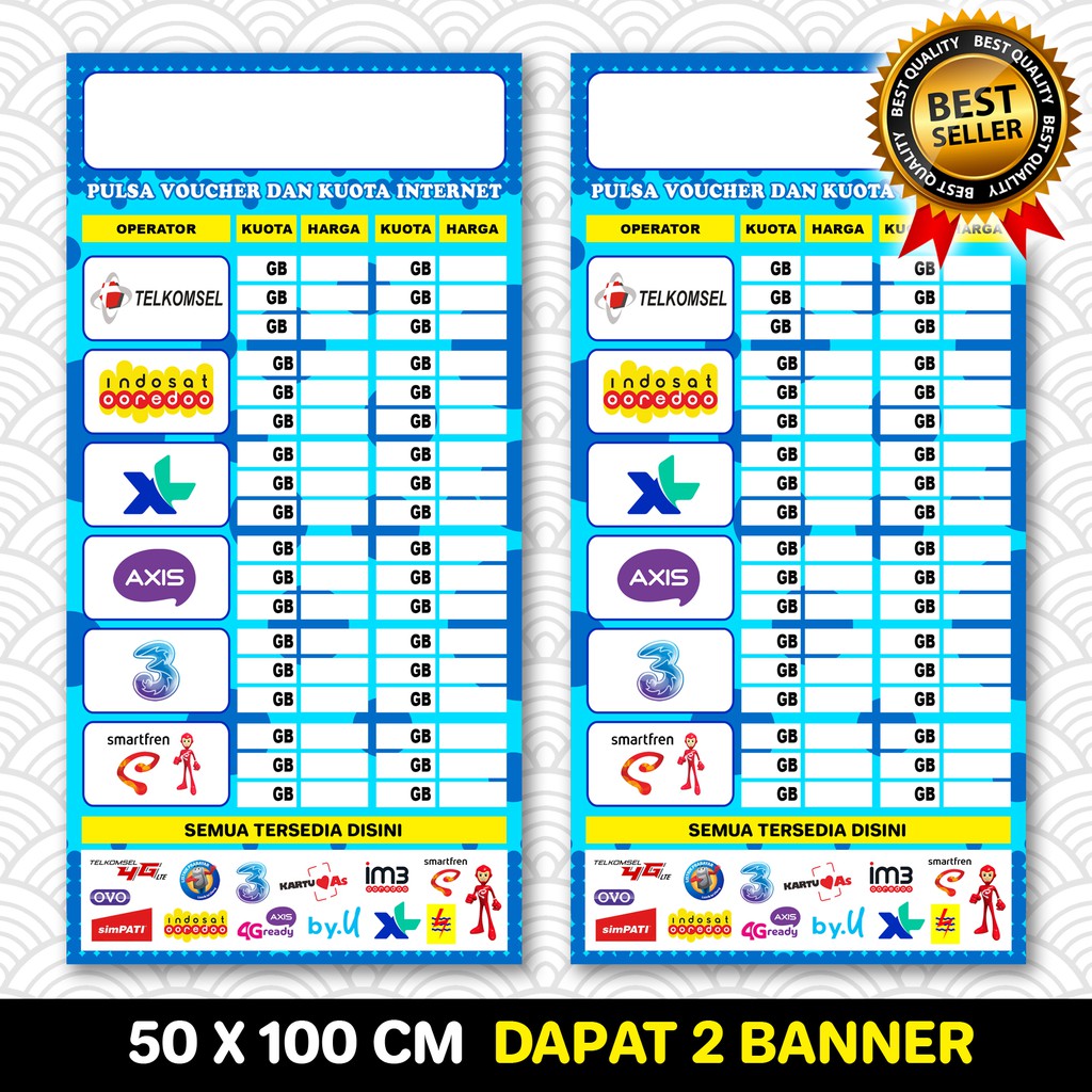 Detail Banner Daftar Harga Kuota Nomer 13