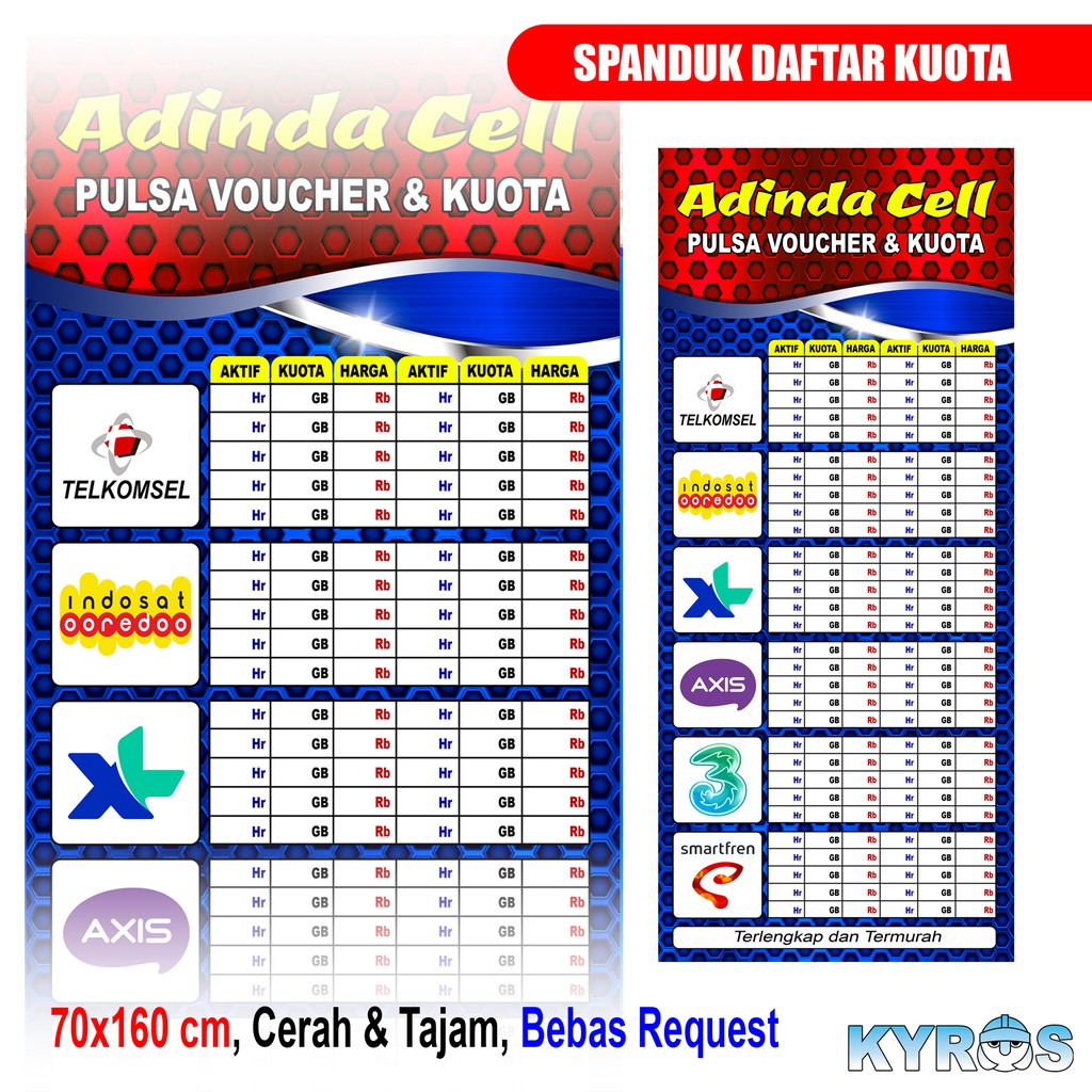 Detail Banner Daftar Harga Kuota Nomer 15