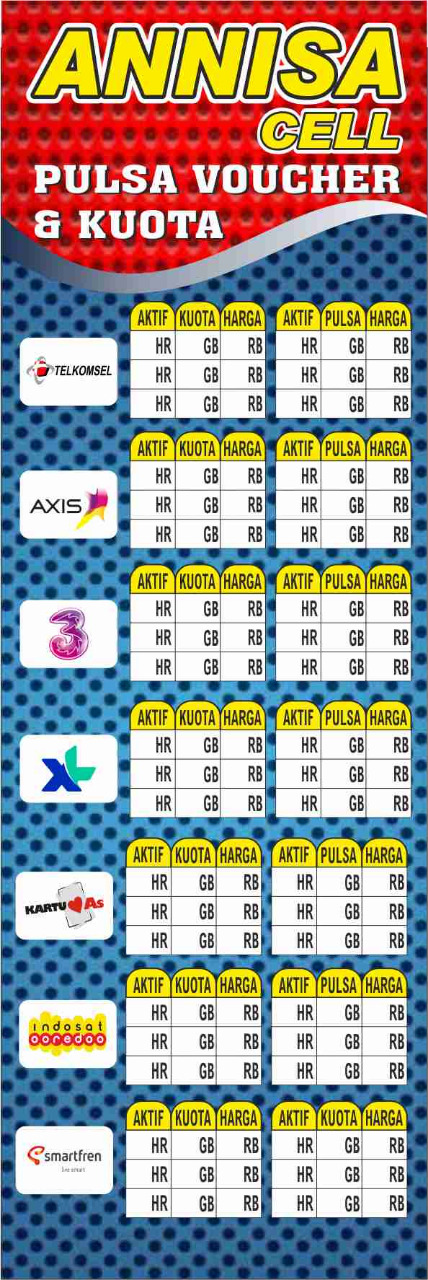 Detail Banner Daftar Harga Kuota Nomer 28