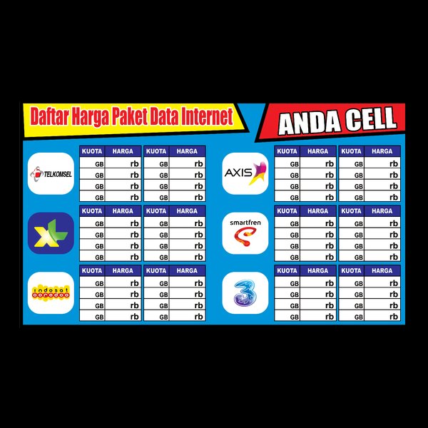 Detail Banner Daftar Harga Kuota Nomer 29