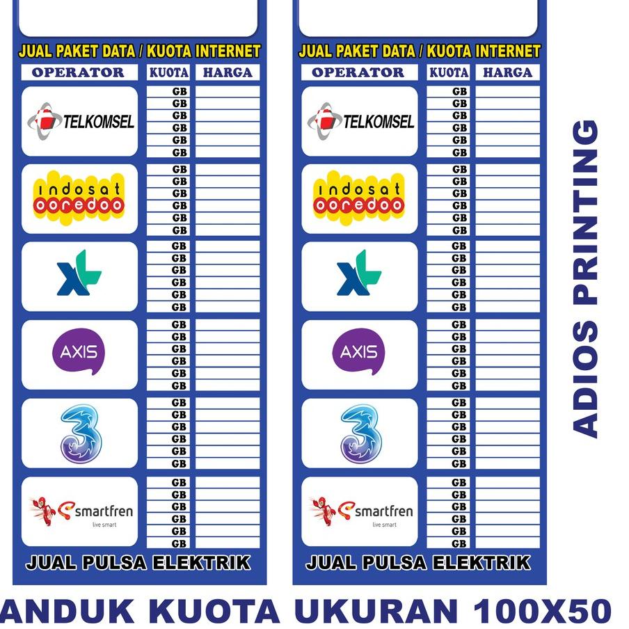 Detail Banner Daftar Harga Kuota Nomer 38