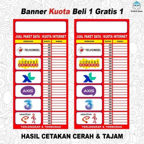 Detail Banner Daftar Harga Kuota Nomer 40