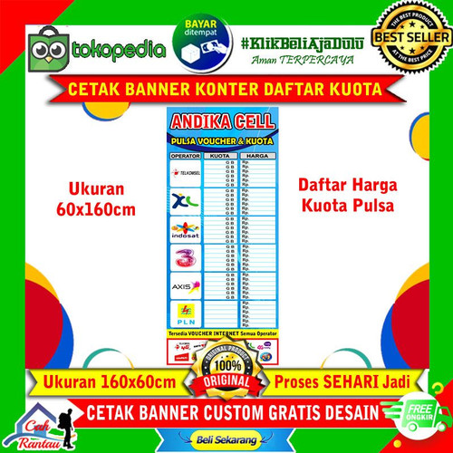 Detail Banner Daftar Harga Kuota Nomer 46