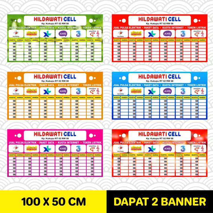 Detail Banner Daftar Harga Kuota Nomer 53