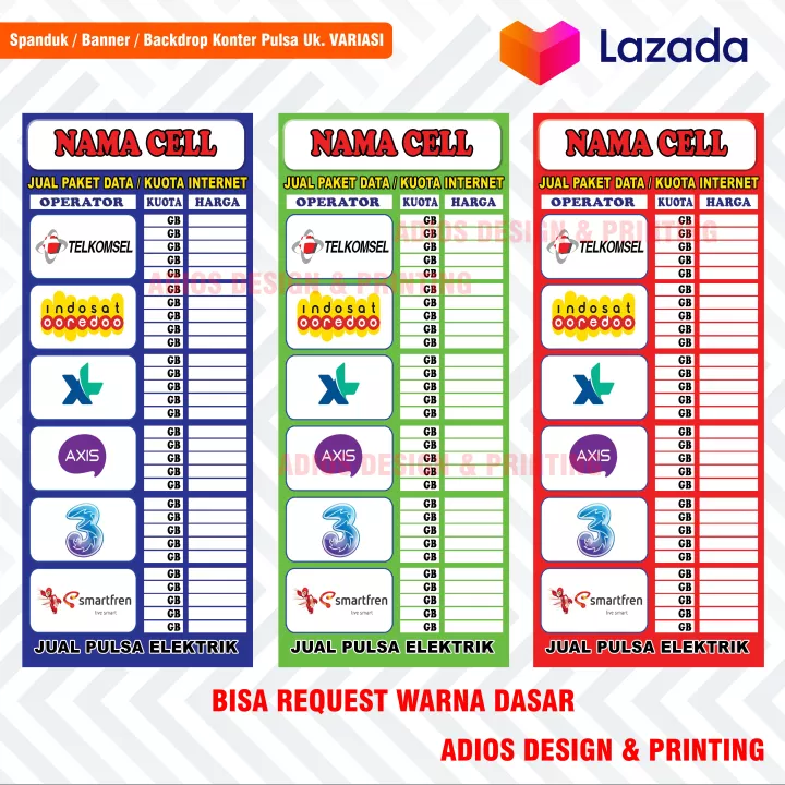 Detail Banner Daftar Harga Kuota Nomer 58