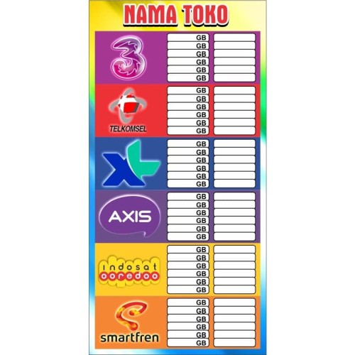 Detail Banner Daftar Harga Kuota Nomer 10