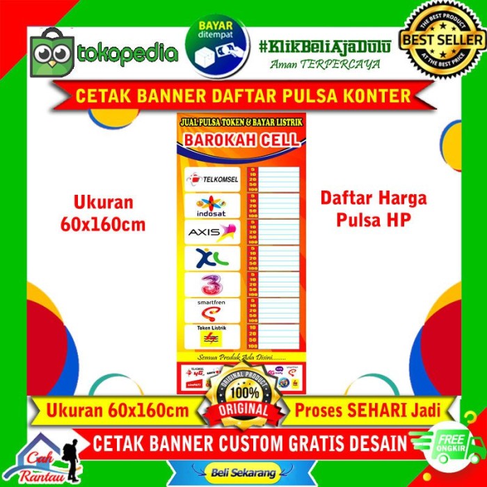 Detail Banner Daftar Harga Pulsa Nomer 23