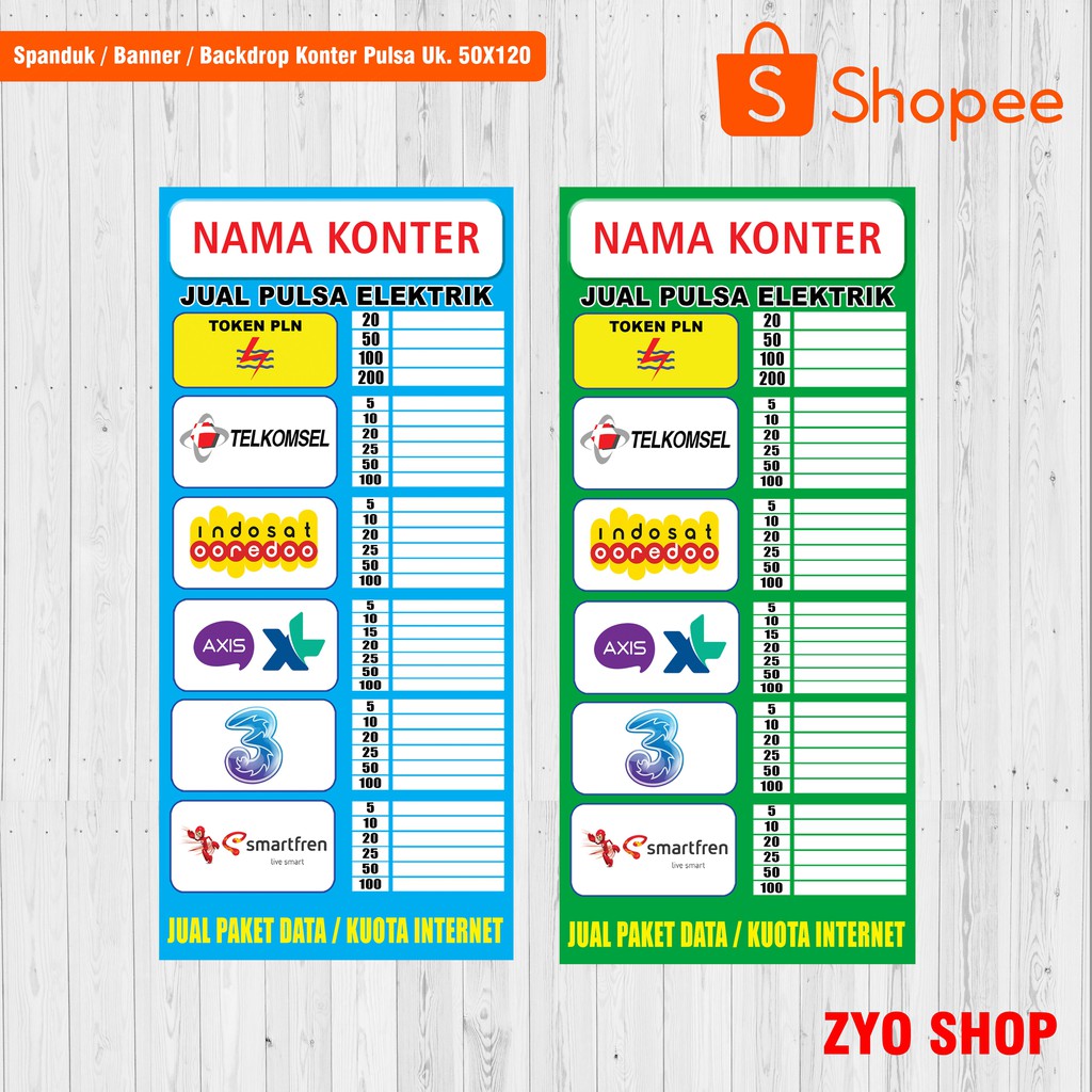 Detail Banner Daftar Harga Pulsa Nomer 40