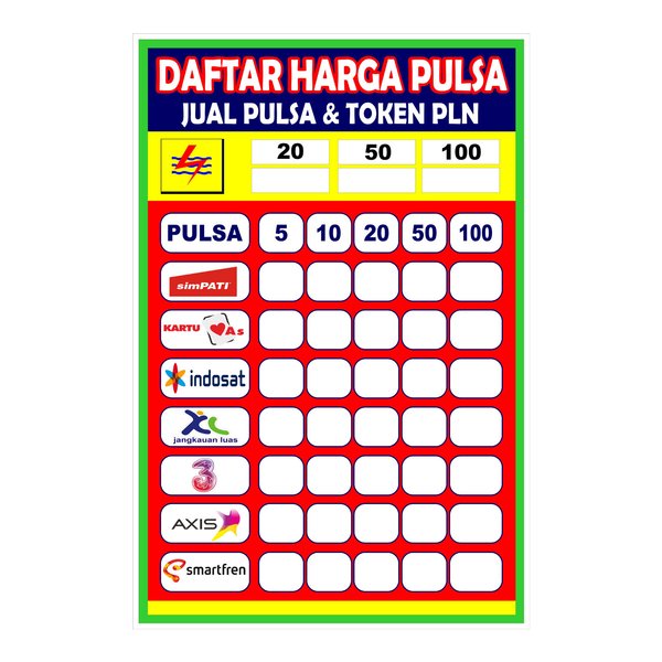 Detail Banner Daftar Harga Pulsa Nomer 47