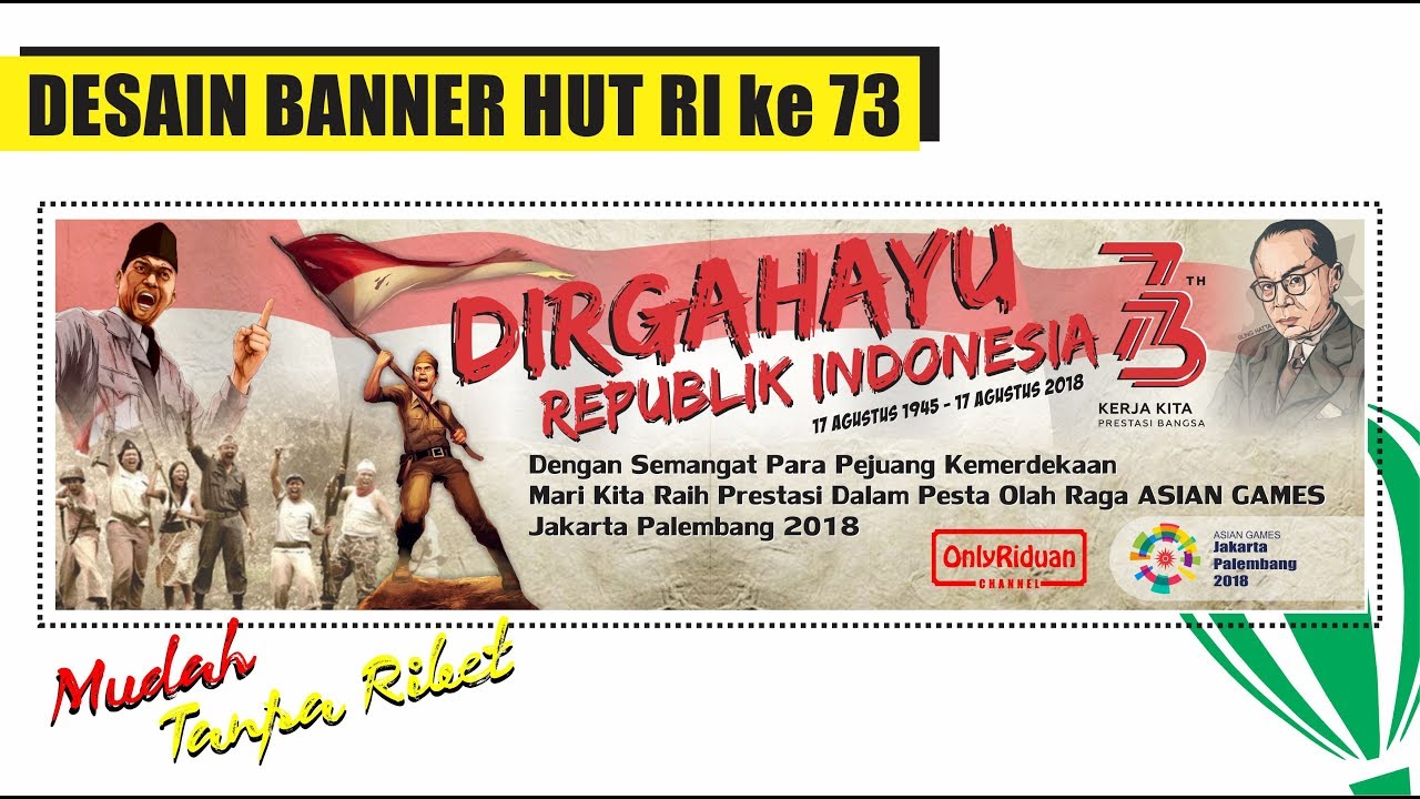 Detail Banner Dirgahayu Ri 74 Nomer 23