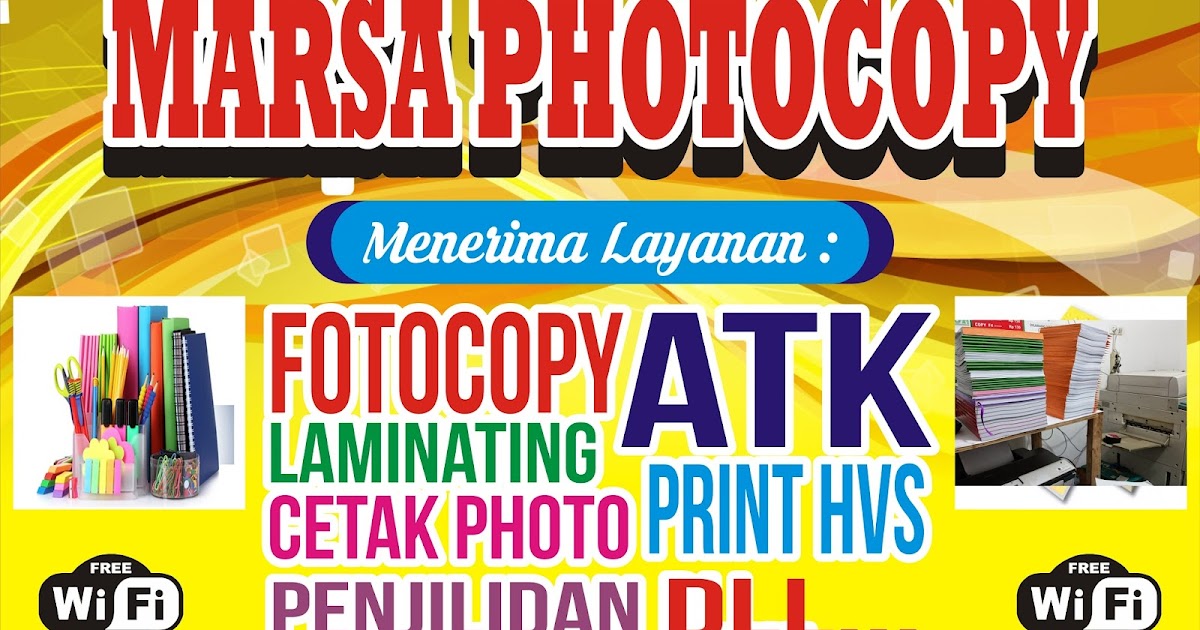 Detail Banner Fotocopy Cdr Nomer 12