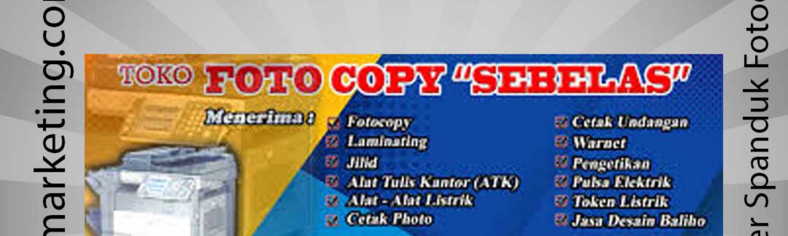 Detail Banner Fotocopy Cdr Nomer 29