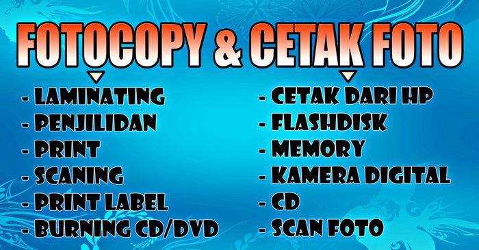 Detail Banner Fotocopy Cdr Nomer 50